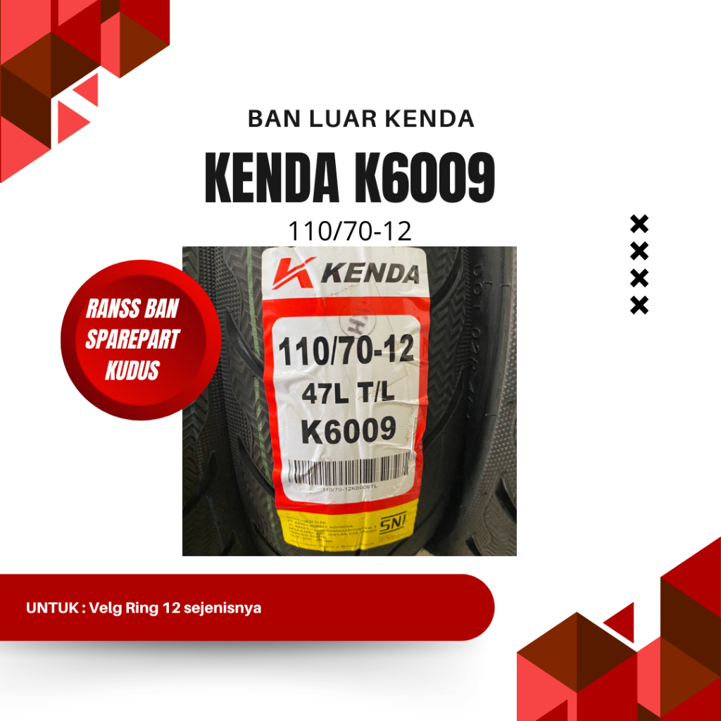 BAN LUAR KENDA K6009 110/70-12