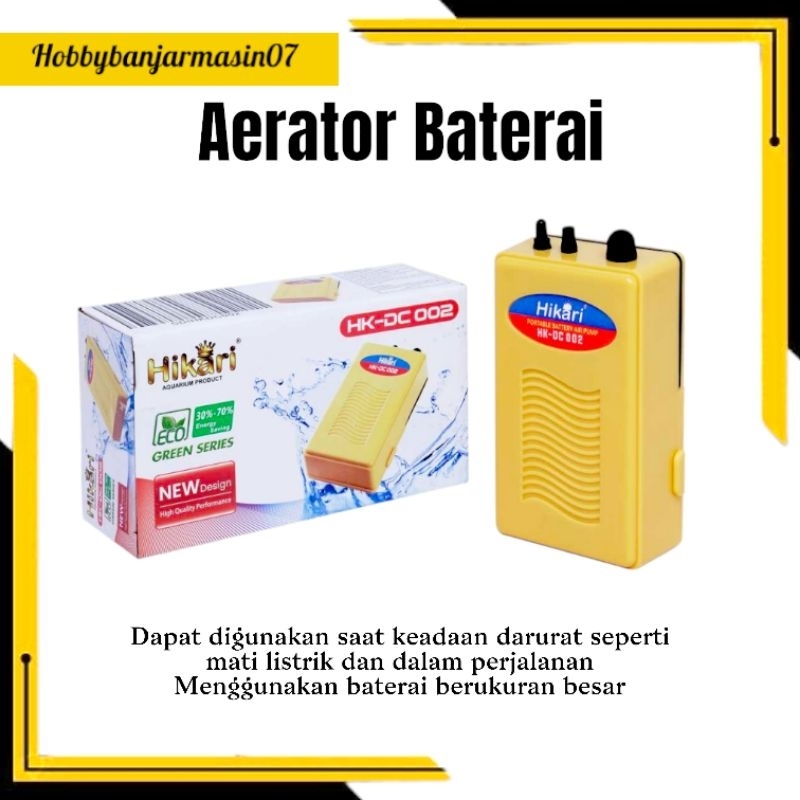 AERATOR BATERAI/AIRPUMP BATERAI/AERATOR MATI LAMPU/AERATOR PORTABLE/AERATOR