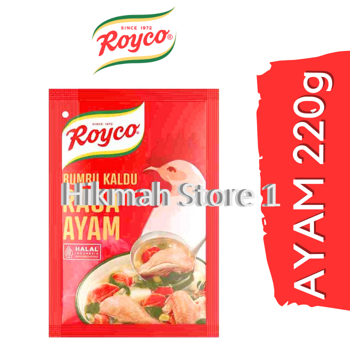

Royco BUMBU KALDU Penyedap Makanan Penyedap Rasa AYAM Beryodium 220G