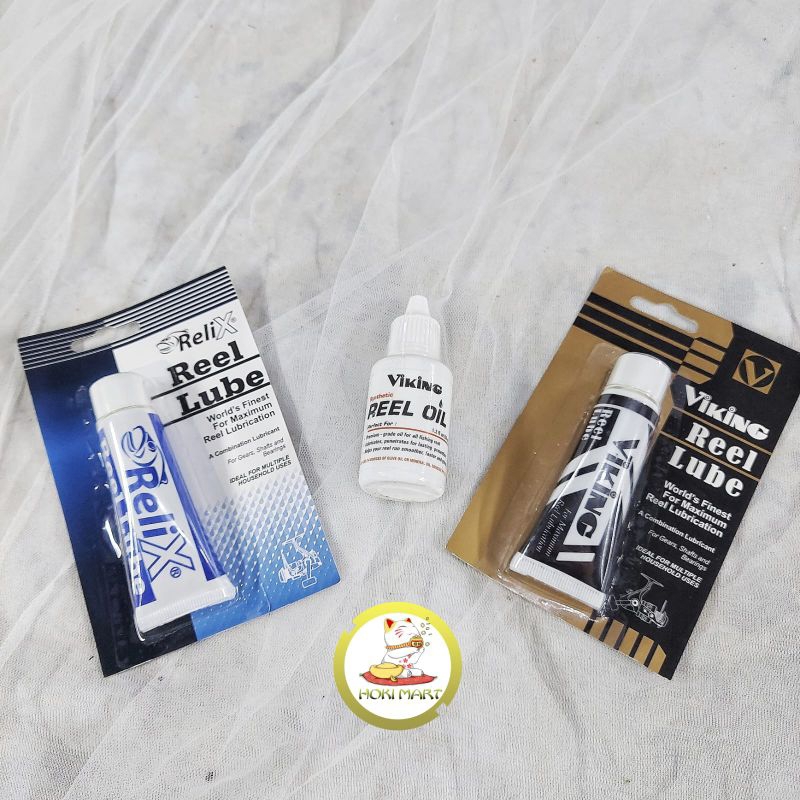 Reel lube& Oil viking & Relix / minyak reel / pelumas gear reel