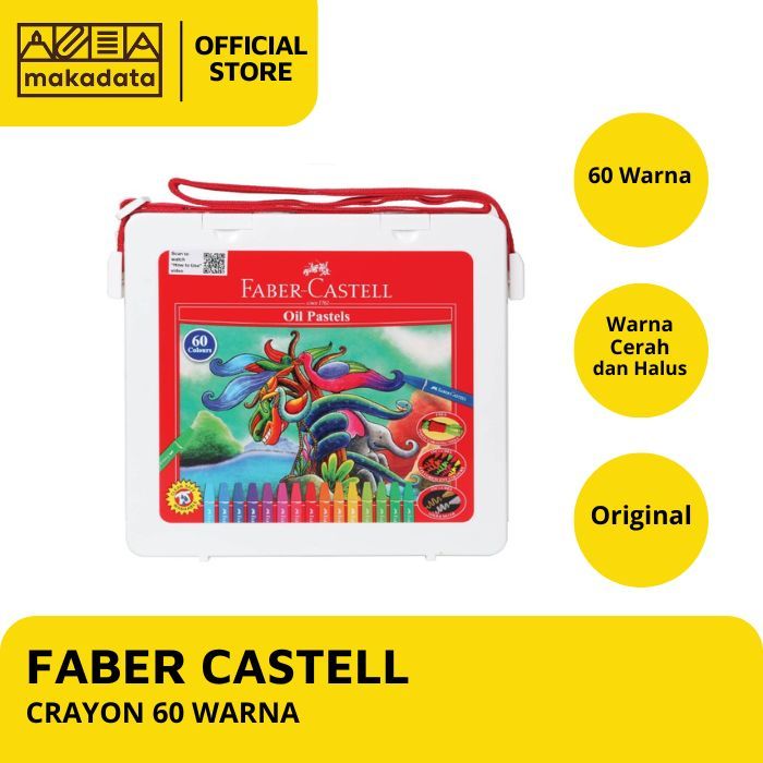 

CRAYON / OIL PASTEL FABER CASTELL ISI 60 WARNA MURAH