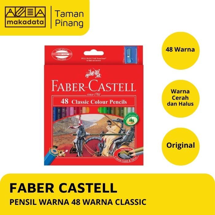 

PENSIL WARNA / COLOUR PENCIL FABER CASTELL 48 WARNA CLASSIC