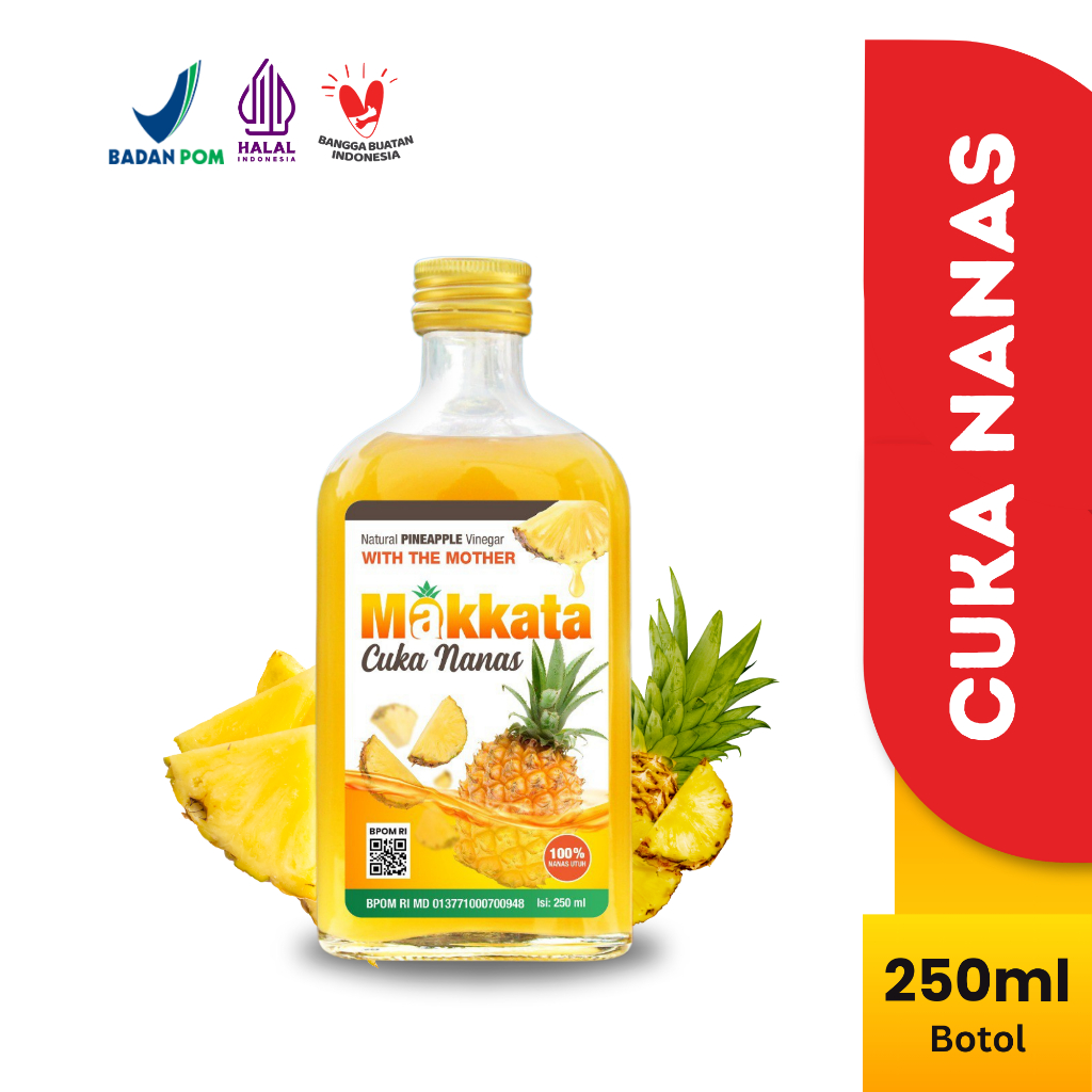 

Cuka Nanas Original Makkata asli 100% Nanas Utuh