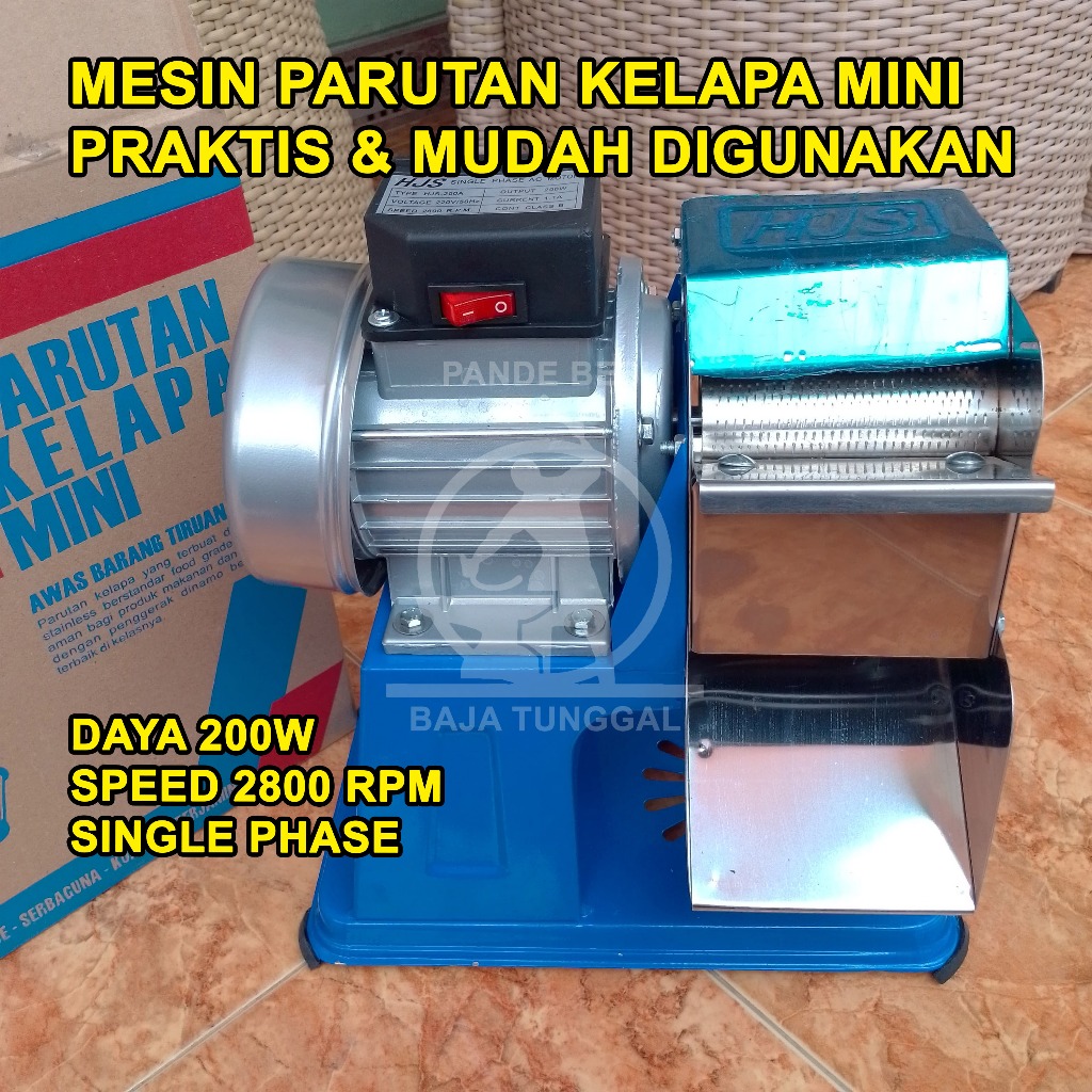 Mesin Parutan Kelapa Listrik MERK HJS Elektrik Serbaguna Parut Kelapa, Ubi, Singkong, Jahe, Daging