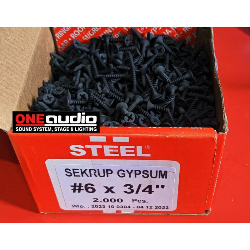 Scrup Gypsum 6 x3/4" 2cm Harga 1 pc