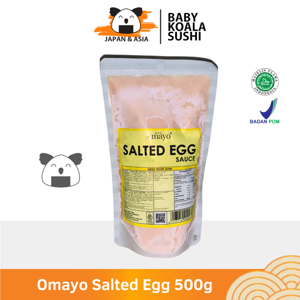 

OMAYO SALTED EGG SAUCE 500 g Halal │ Saus Rasa Telur Asin Frozen