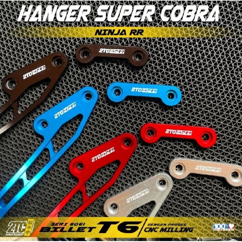 HANGER BREKET BRACKET KNALPOT SUPER COBRA NINJA RR NEW OLD FULL CNC BY 2TC