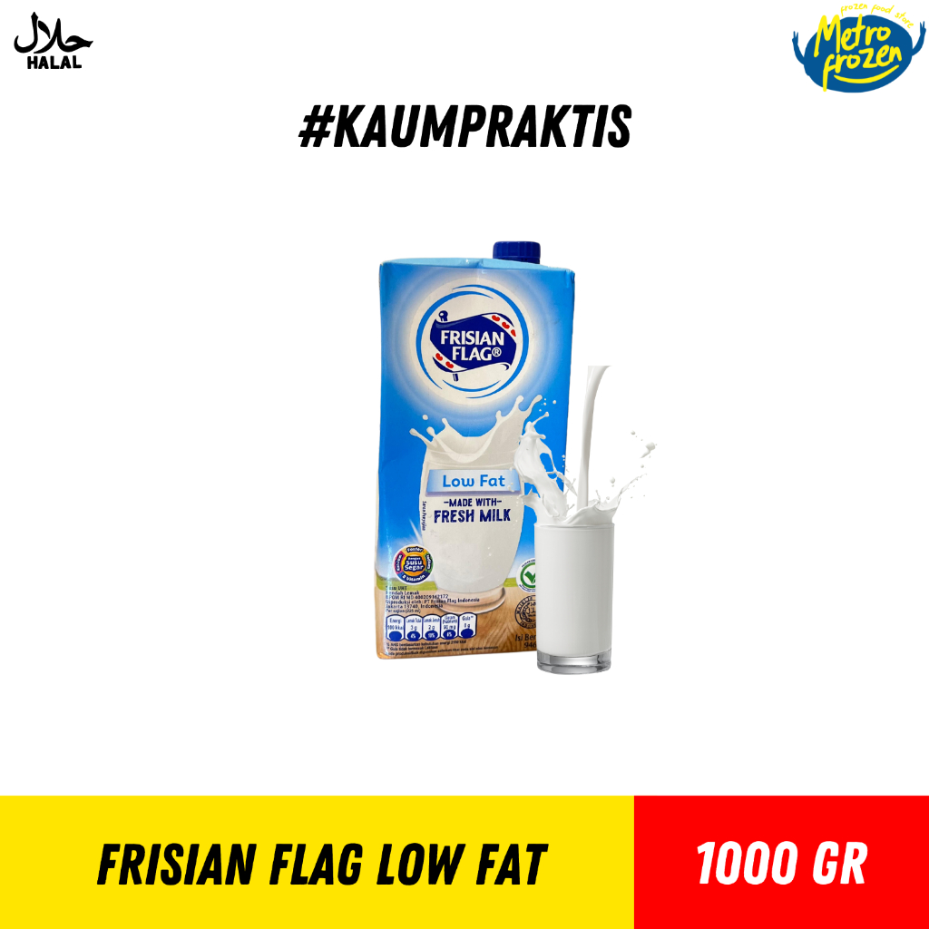 

FRISIAN FLAG Low Fat Fresh Milk 1 Liter// Susu Putih Rendah Lemak// Susu Rendah Lemak Instan Banjarmasin
