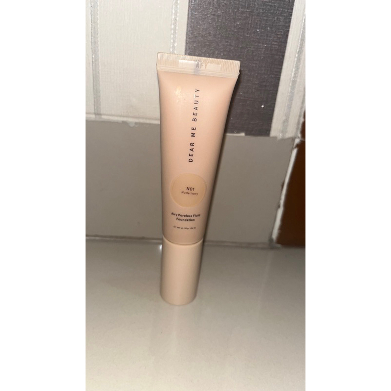 Dear Me Beauty Airy Poreless Fluid Foundation Shade Nude Ivory N01 (New)