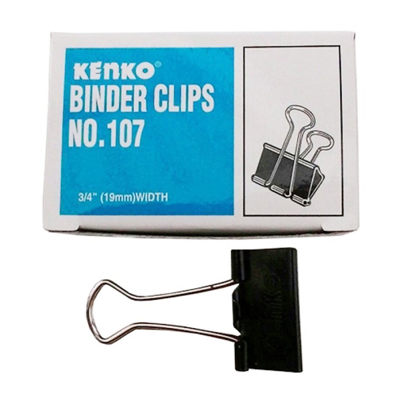 

PENJEPIT Kertas Binder Clip No. 107 Per Kotak isi 12 Pcs