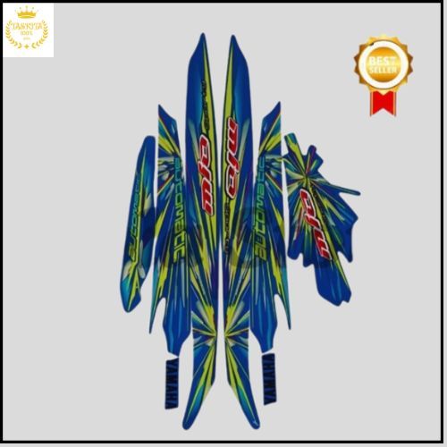 List Body Motor Stiker Sticker Striping Ori Mio Sporty 2008 Hitam Biru Terlaris Termurah Terbaik