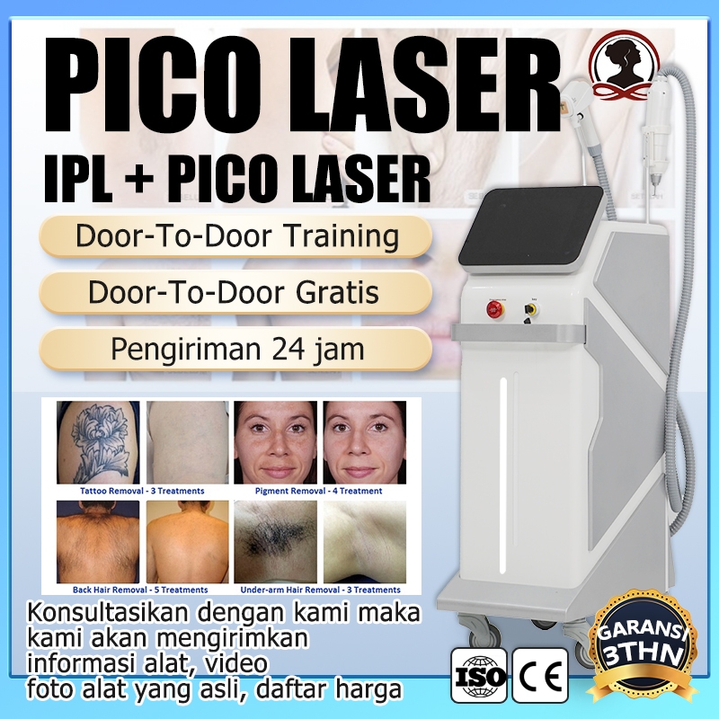 2in1 pico laser + diode laser picosecond alal klinik kecantikan laser penghilang bekas jerawat ipl l