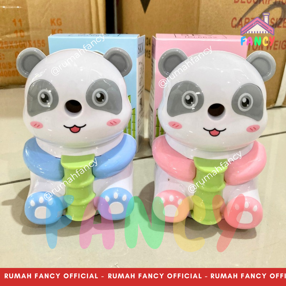 

Serutan Rautan Meja Putar Fancy Karakter Anak Lucu Bentuk PANDA Bamboo 6632 Unik Lucu Murah