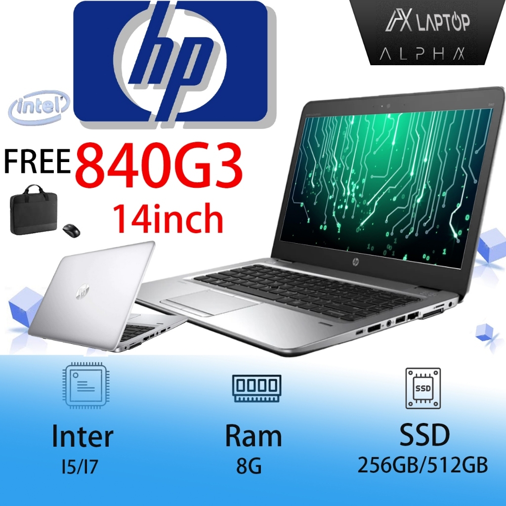 SECOND LAPTOP HP ELITEBOOK 840G3 645 G4 8G RAM 128/256GB SSD BEKAS Mulus Second Bergaransi Berkualit
