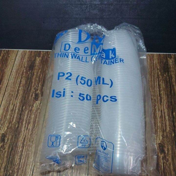 Sauce Cup Thinwall DM P2 (50ML) isi 50pcs