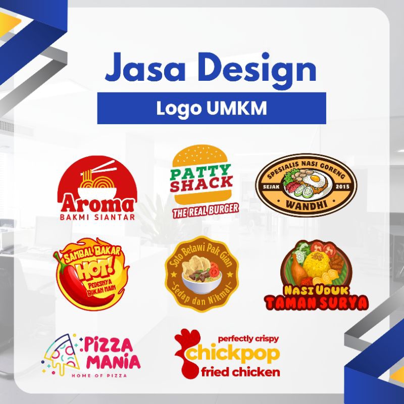 jasa design logo tempat makan umkm / resto