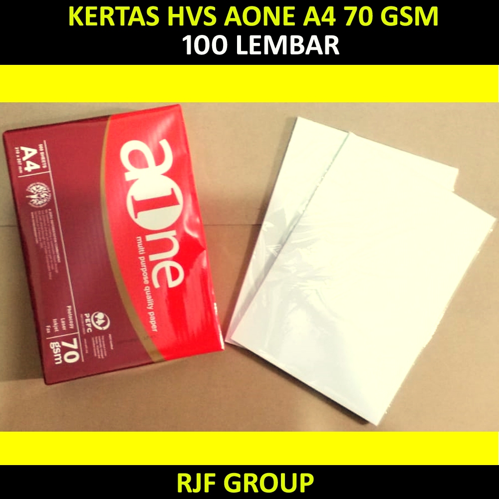 

KERTAS HVS AONE FC 70 A4 100 LEMBAR