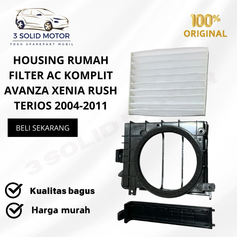 HOUSING RUMAH FILTER AC KOMPLIT AVANZA XENIA RUSH TERIOS 2004-2011 ORIGINAL