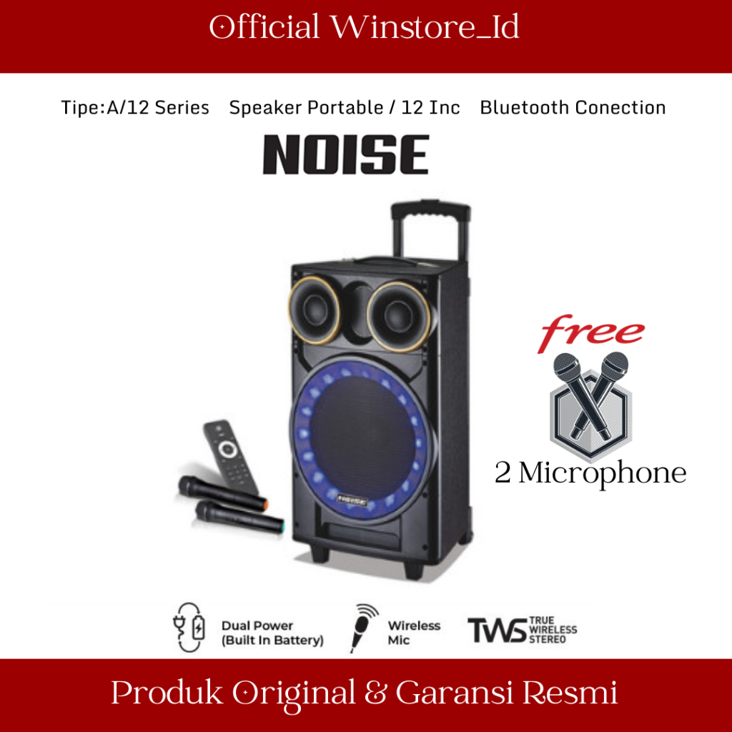 SPEAKER NOISE 899 A NOISE SPEAKER 12 INCH NOISE WOODEN BOX BATTERY ORI