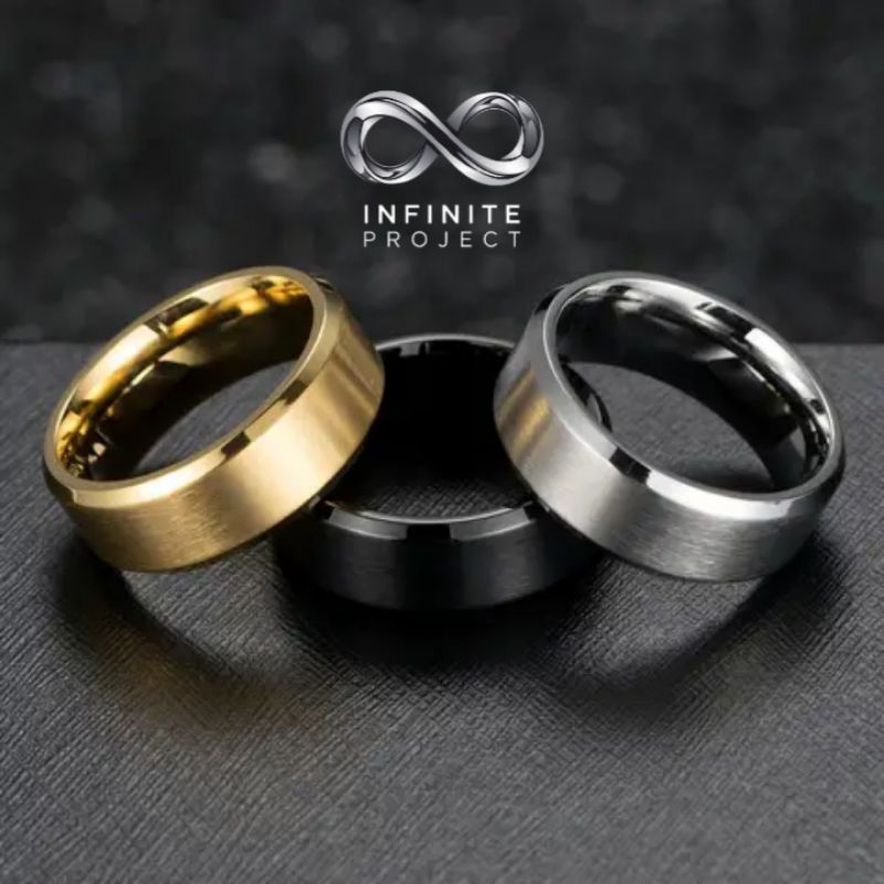 Cincin Titanium Eksklusif -Anti Karat-Desain Unik untuk Pria dan Wanita