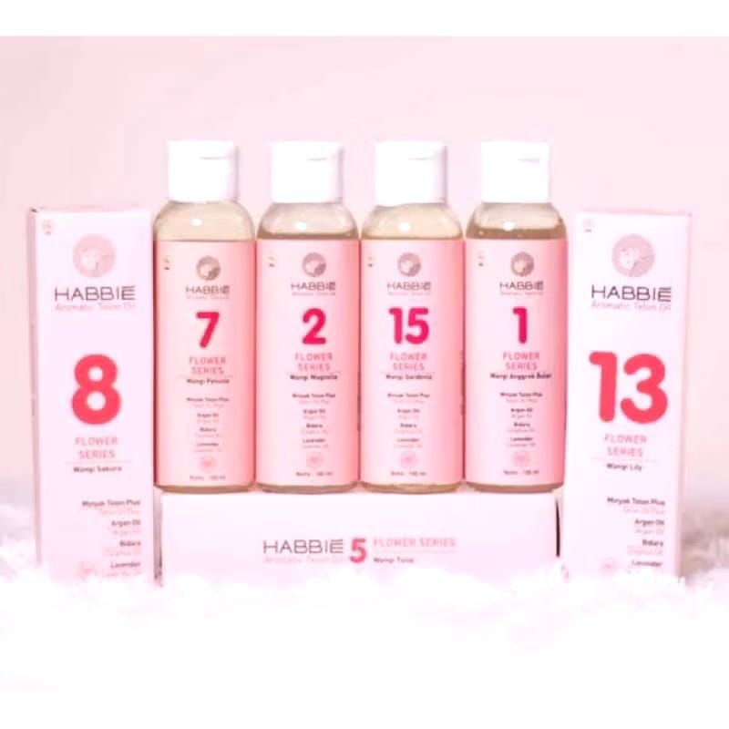 HABBIE MINYAK TELON OIL | HABBIE TEA SERIES | HABBIE FLOWER SERIES | MINYAK TELON AROMATIC 100ML