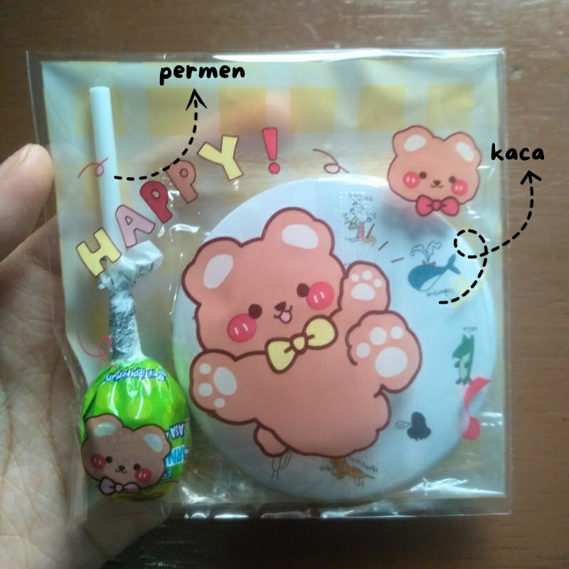 

mini gift snack | candy | cermin | kaca | permen | lollipop | hadiah | cute | hampers | souvenir