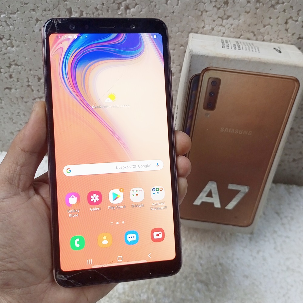 Handphone Hp Samsung Galaxy A7 2018 4/64 Second Seken Original