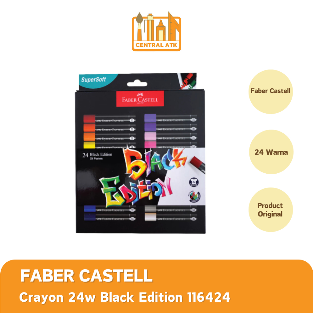 

FABER CASTEL CRAYON 24 WARNA BLACK EDITION 220024