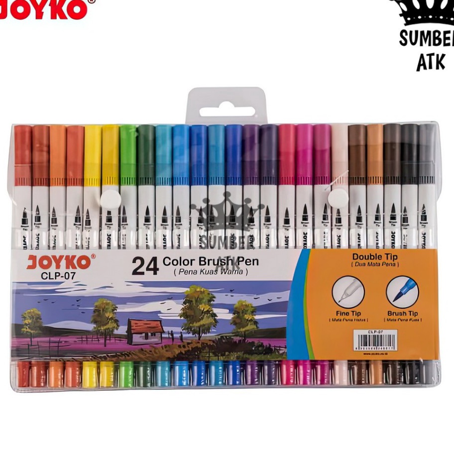 

Top Color Brush Pen Pena Kuas Warna Joyko CLP7 24 Warna Color DBP24