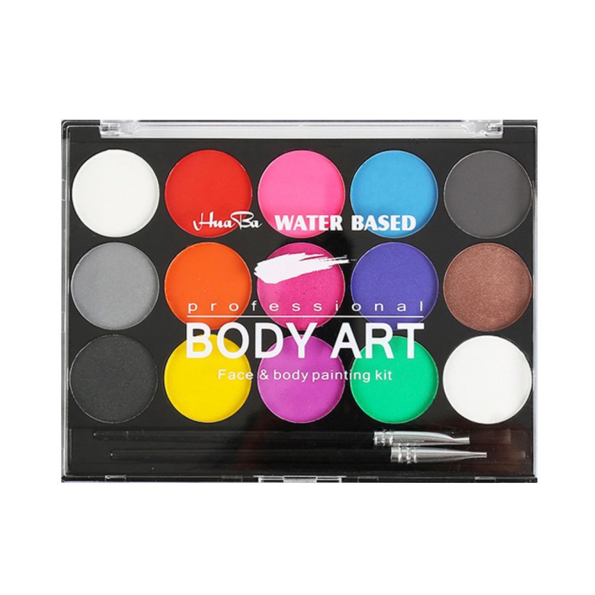 

KODE F93N FPWC palet 15 warna face paint waterlor painting makeup oil special