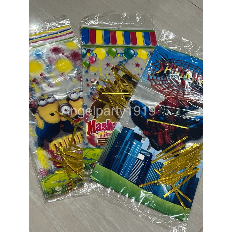

plastik ultah snack / plastik ulang tahun 18x36cm