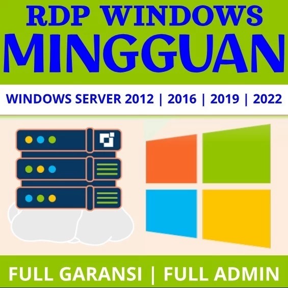 RDP Windows MINGGUAN FULL GARANSI