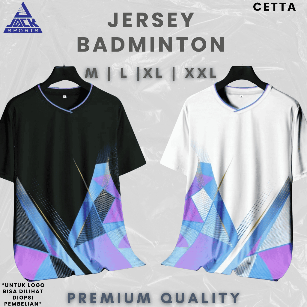 [CETTA] JERSEY PRINTING | BAJU POLOS BADMINTON | JERSEY BADMINTON | BAJU BADMINTON | DRIFIT PREMIUM