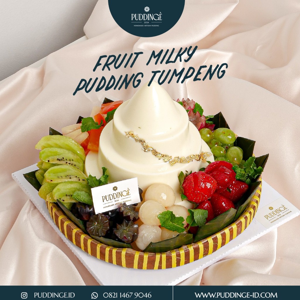 

FRUIT ALMOND MILKY PUDDING TUMPENG