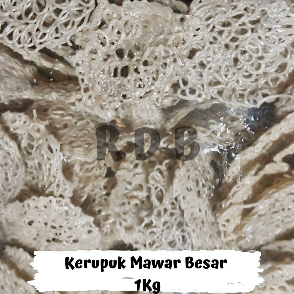 

Kerupuk Bawang/ Kerupuk THR/ Kerupuk Mawar Besar 1Kg