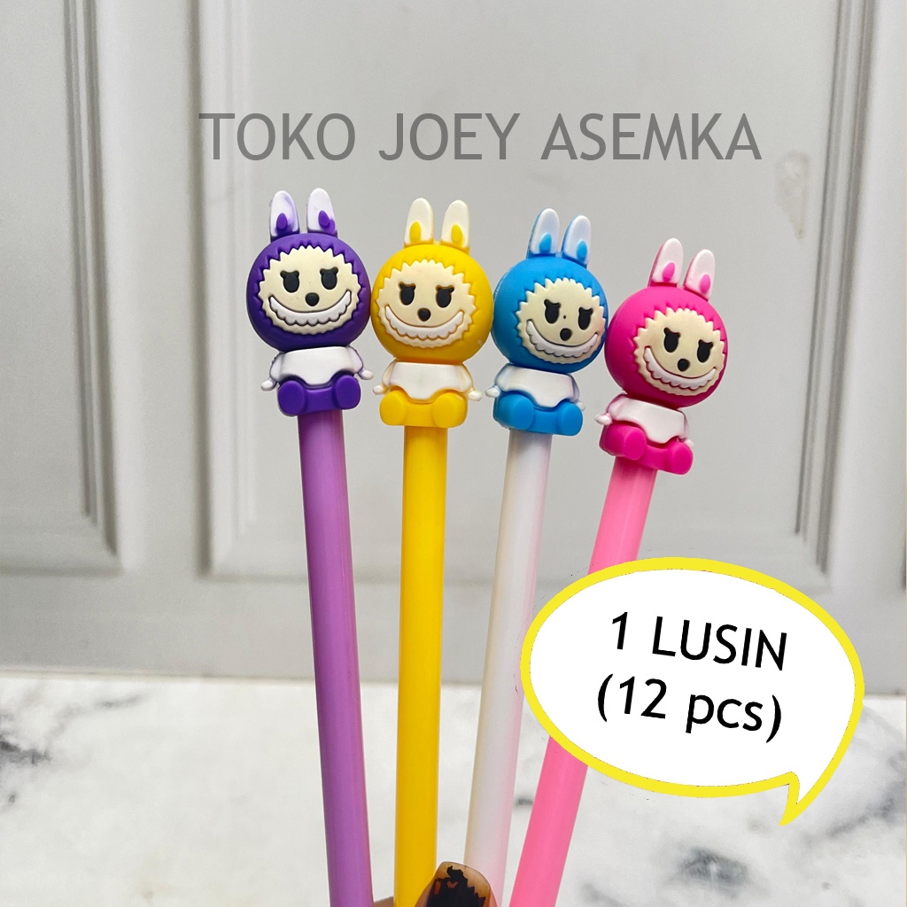

(12 PCS) PULPEN GEL LABUBU LISA BLACKPINK POP MART PENA BOLPEN PEN ALAT TULIS