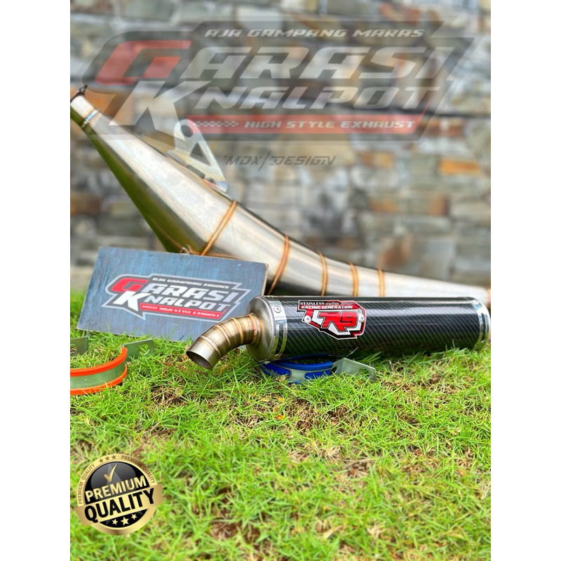 KNALPOT SATRIA HIU/LUMBA R9 GENERATION CARBON