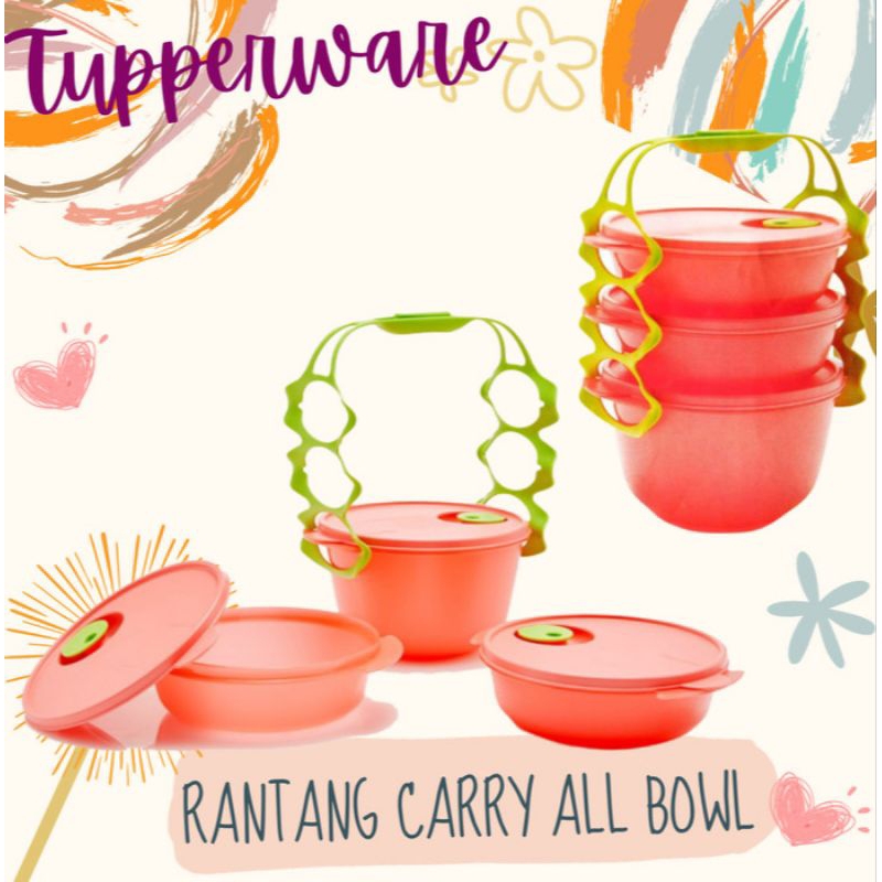 TUPPERWARE ALL BOWL/RANTANG 3 SUSUN
