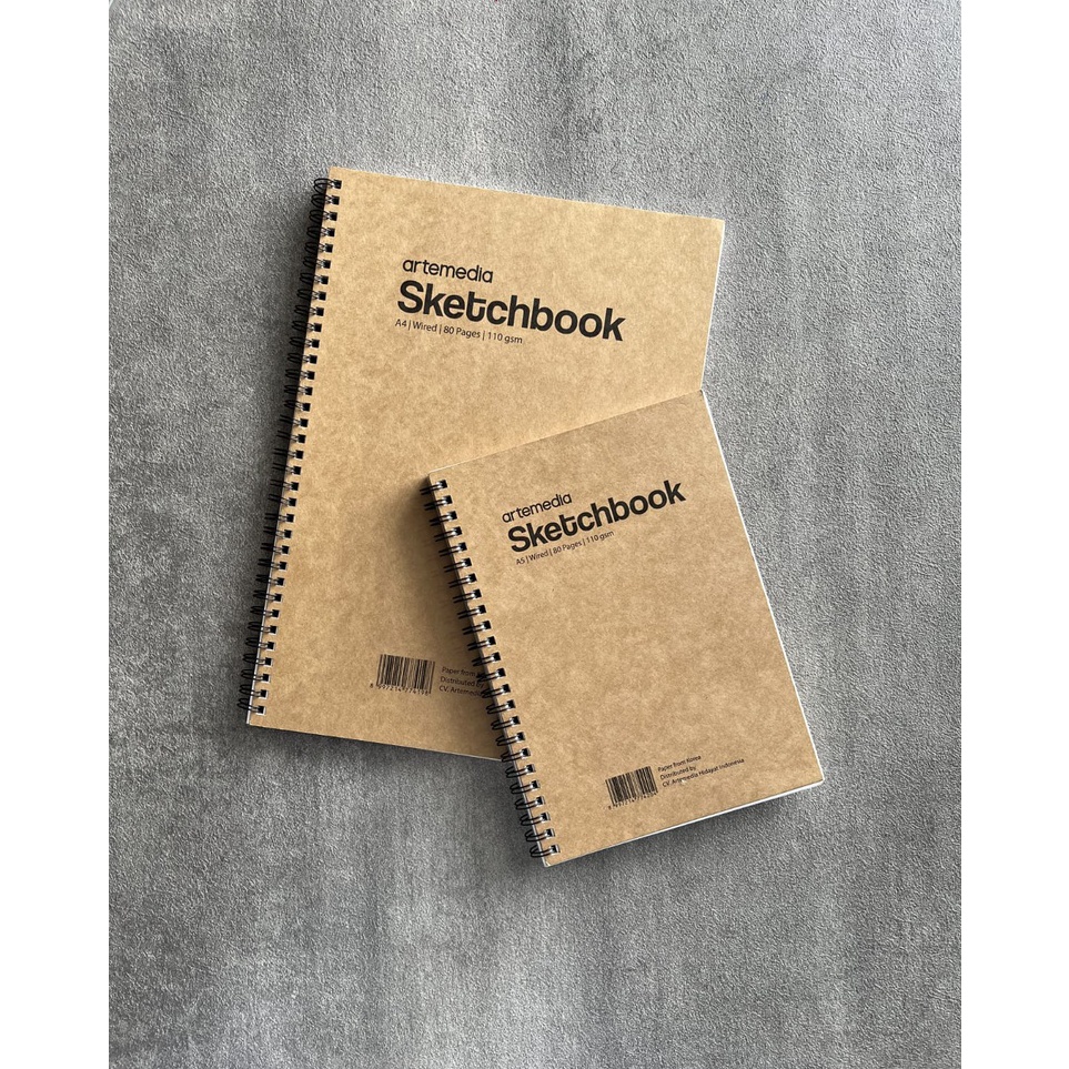 

ART X9X6 buku sketsa artemedia scetchbook wired a4 craft cover 4 lembar 11 gsm