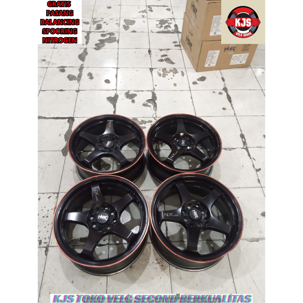 VELG RACING SECOND MODEL HSR KAILOLO RING 16 LEBAR 7 RATA LOBANG PCD 4X100-4X114,3 OFFSET 42 WARNA B