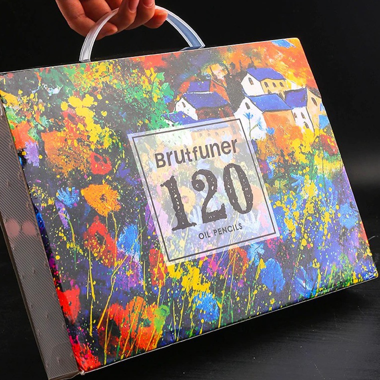 

ART K3B3 Pensil Warna 12 Brutfuner Painting Oil Water Pencil Artist Color Pencil Set