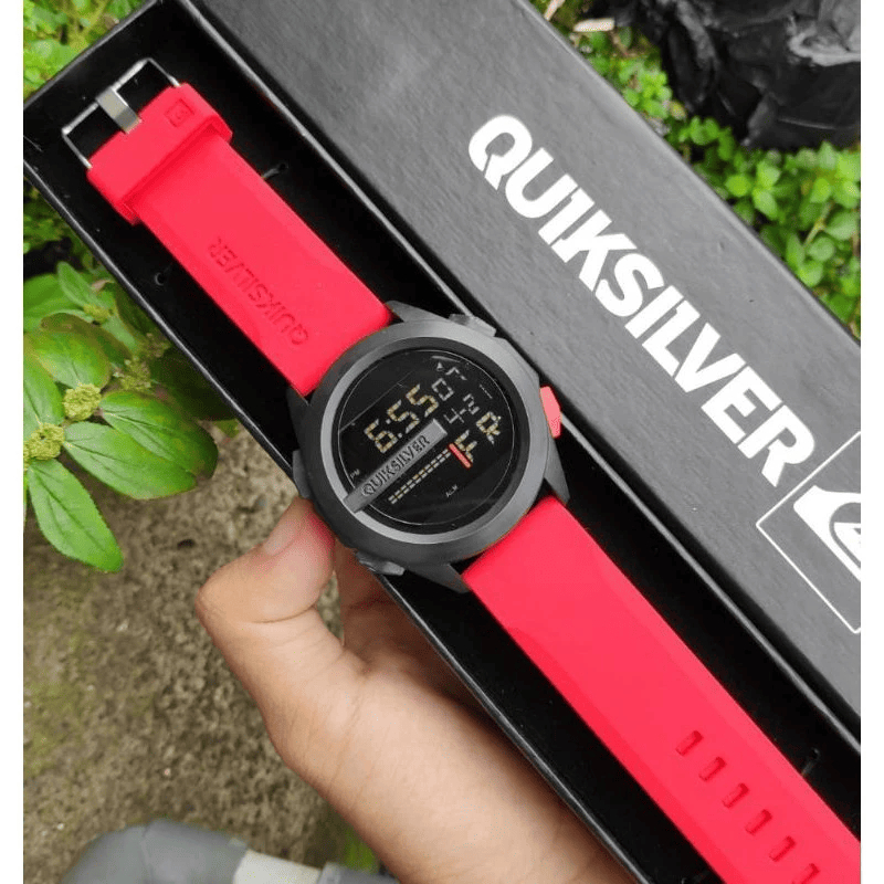 (FS) Jam Tangan Pria FREEBOX QS DRONE Bulat Strap rubber Digital Jam Tangan Sport JT-15