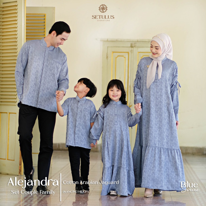 ALEJANDRA COUPLE SET KELUARGA SARIMBIT MUSLIM POLOS BY TULUS