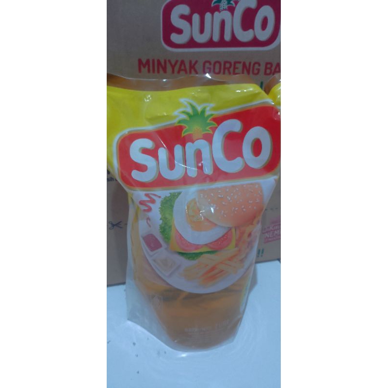 

Minyak goreng Sunco 2 Liter 1 dus isi 6