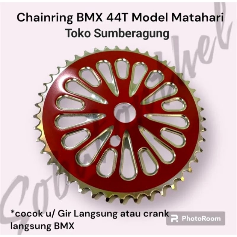 Gir depan langsung sepeda bmx 44T model matahari crank langsung sepeda bmx 44t model matahari piring
