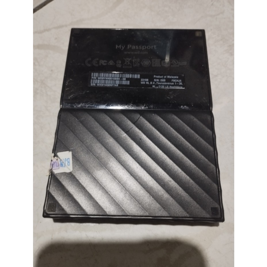 Hardisk Eksternal, WD, 1 TB, USB, 2,5"--RUSAK