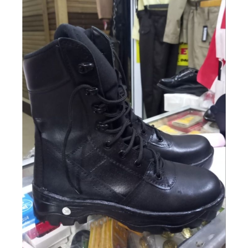 Termurah SEPATU PDL Premium** Asli KULIT **KOKOH.JAHITAN RAPIH*# JATAH BARU*#JATAH LAMA *#