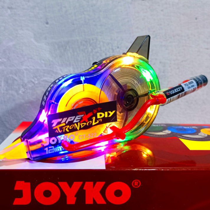 

KI3 Tip Ex Trondol sudah jadi lampu LED Rainbow bisa buat penghapus