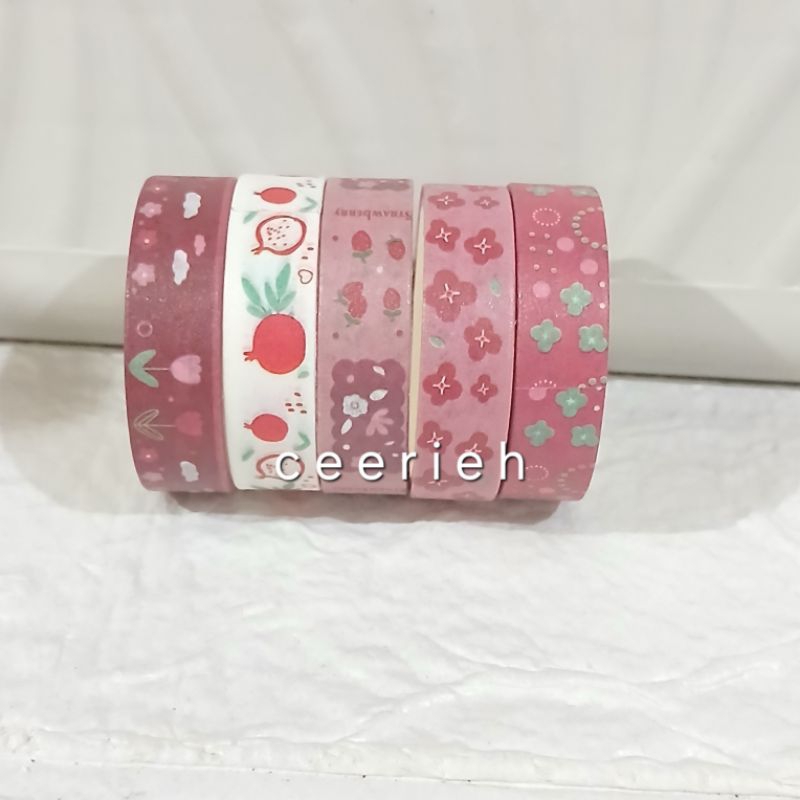 

WASHITAPE KERTAS LUCU PINK SOFT // WASHITAPE