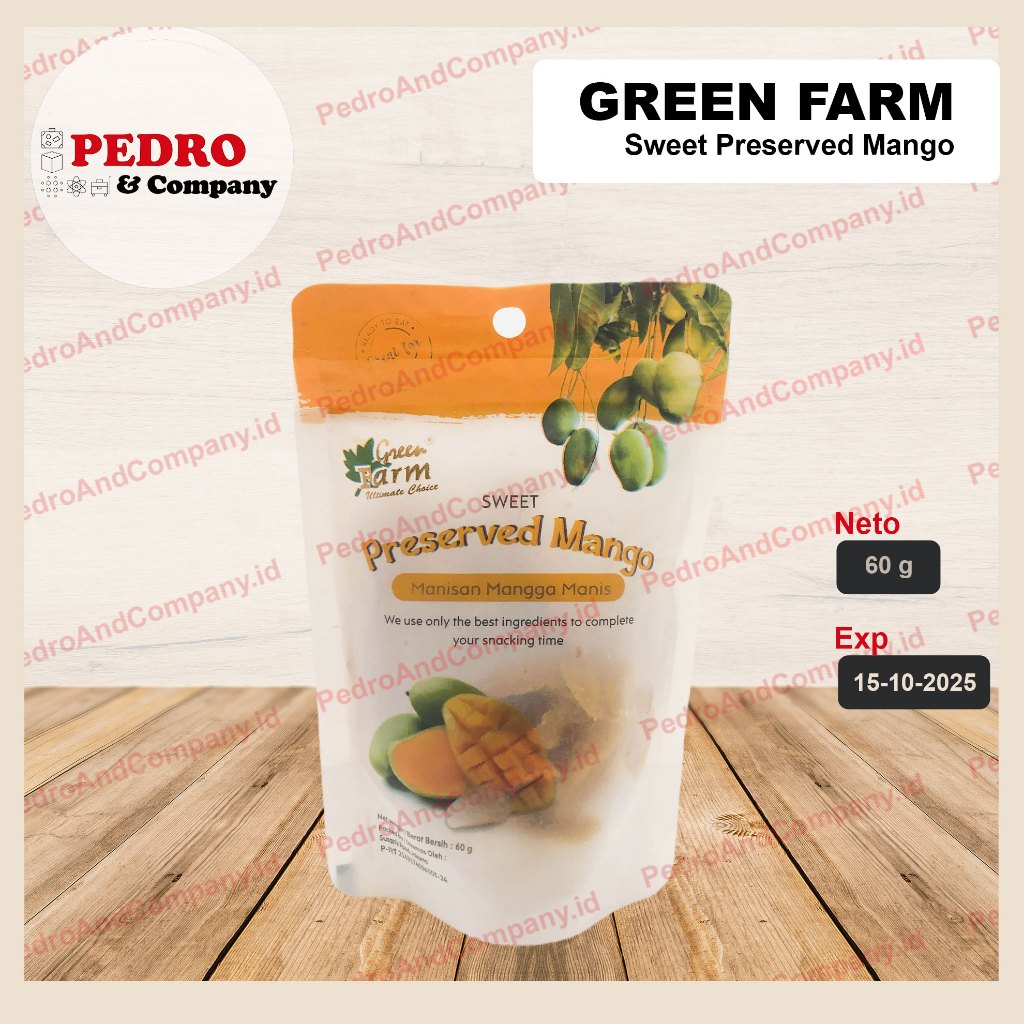 

Green Farm - Sweet preserved mango/ manisan mangga manis (60 gr)